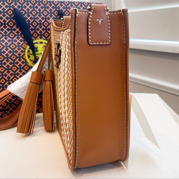 🎄🔥NeW! Tory Burch Thea Mini Woven Web Shoulder Bag - Picture 8 of 12